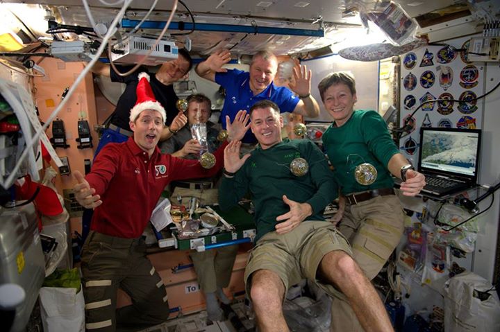 The crew of Expedition 50 to the  International Space Station, including ESA’s T…