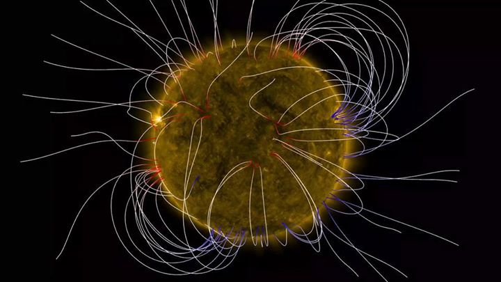 The sun had just a few, small active regions for several day…
