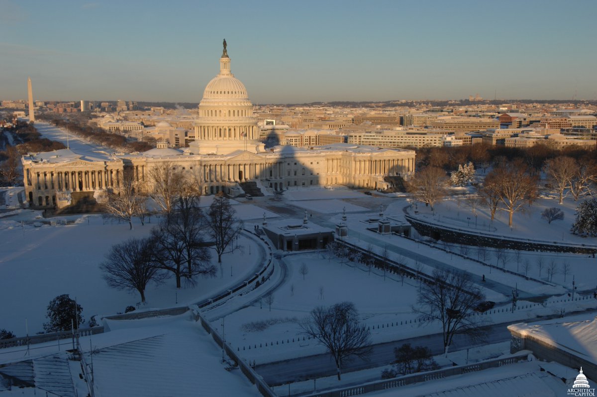 Happy #WinterSolstice! Our new header photo features a snowy @uscapitol in 2010….