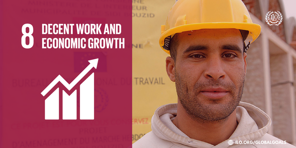 You’ve heard about the #globalgoals.
Here’s where decent work comes in:  …