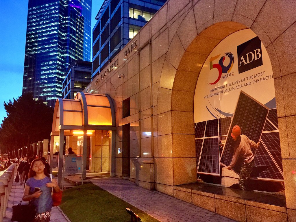 ADB facade turns orange on International Day to Eliminate Violence against Women…