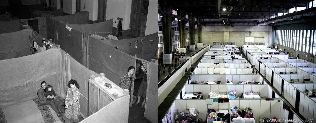This is what fleeing home looks like, in the 1940s & now. #foreverychild, a …