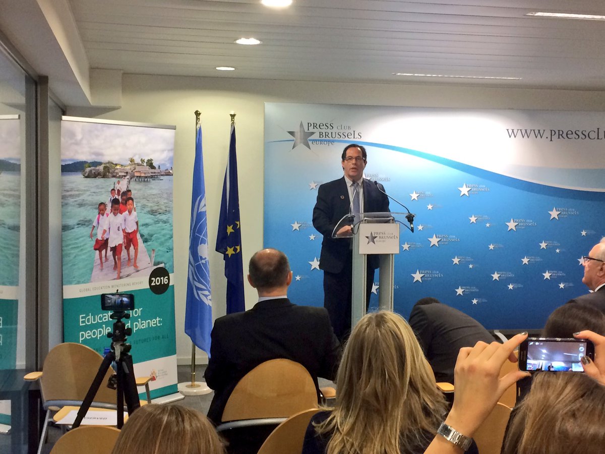 GEM’s A. Benavot opens the European launch of the @GEMReport at t…