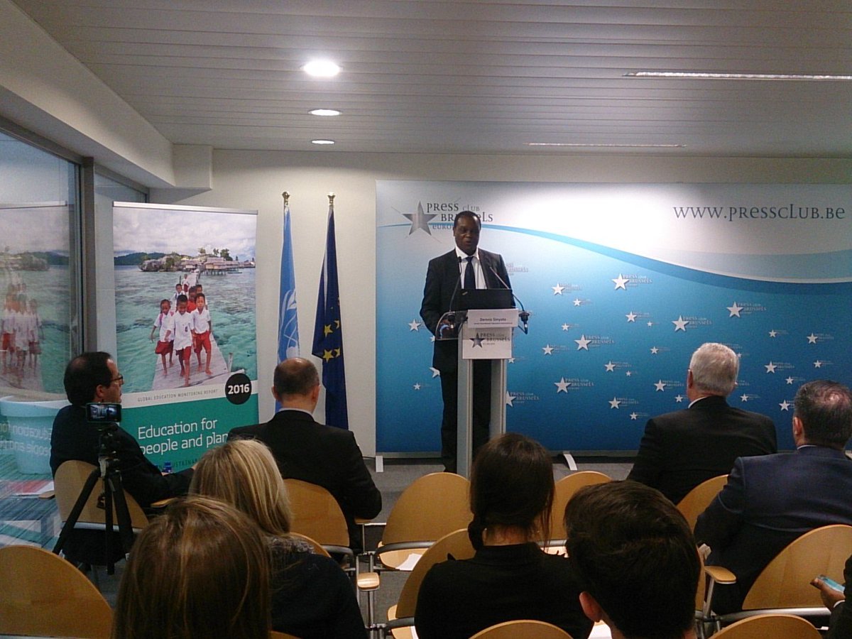 .@dsinyolo discussing #SDG4ALL and ilchallenges ahead at Europ…