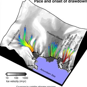 Satellites track variations in Antarctica’s glacial retreat