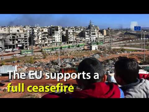 The EU is fully committed to a peaceful, united and democratic Syria