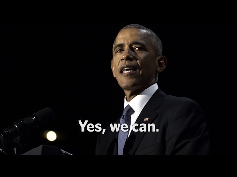 The Final Minutes of President Obama’s Farewell Address: Yes, we can.