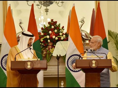 PM Narendra Modi at Exchange of Agreements & Press Statement with Crown Prince of Abu Dhabi