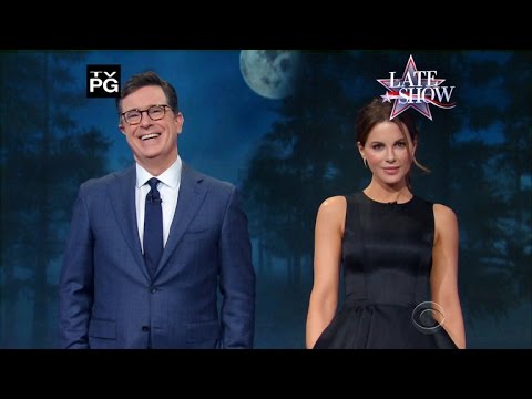Stephen Colbert and Kate Beckinsale’s Tips For Werewolf Hunting