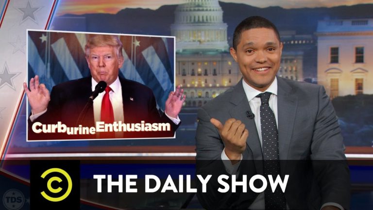 The Daily Show – Obama Says Goodbye & Trump (Allegedly) Gets a “Golden Shower”