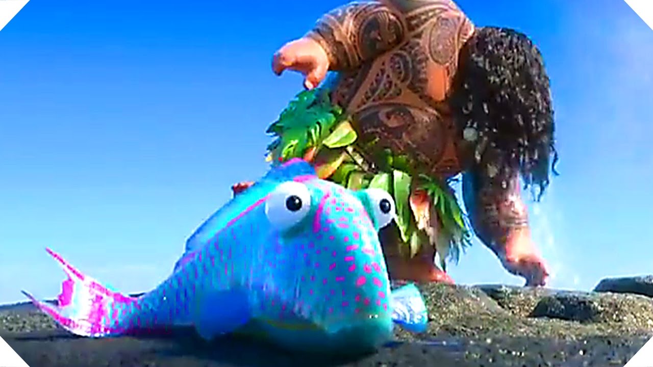Disney’s MOANA – “Gone Fishing” – Blu Ray Bonus Clip ! (Animation, 2017)