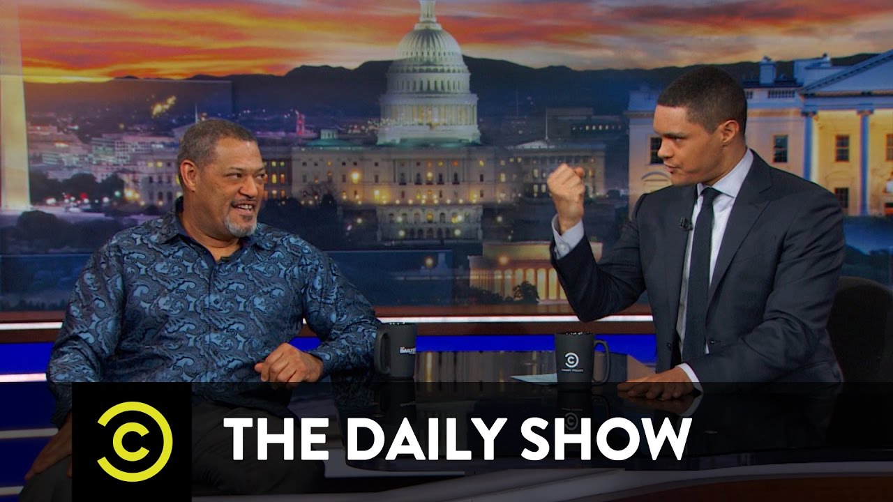 Between the Scenes – When Laurence Fishburne Saved Trevor’s Life: The Daily Show