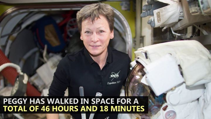 NASA Astronaut Peggy Whitson completed her seventh spacewalk…