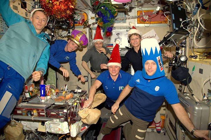 The entire crew of the 50th expedition to the International Space Station wishes…