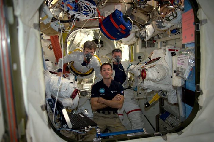 Today is spacewalk day! We’ve been working hard since 6h30 this morning to go ou…