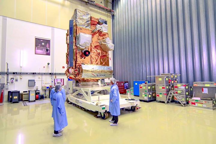 The payload module of MetOp-C, Europe’s latest weather satellite, is in place at…