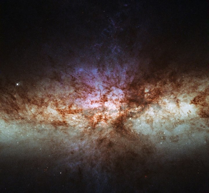 One of the most detailed views ever of the core of M82, also known as the Cigar …