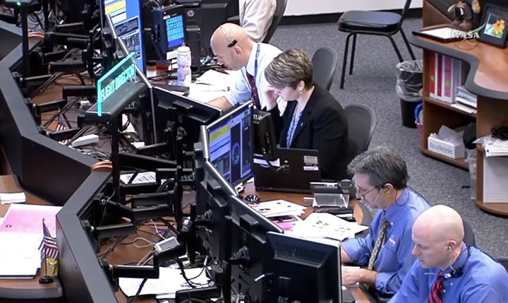 ESA astronaut Luca Parmitano is at Mission Control in Houston serving as Ground …