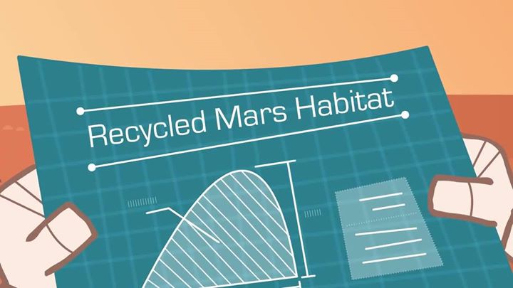 Space recycling may be a key to building houses on Mars. We’…