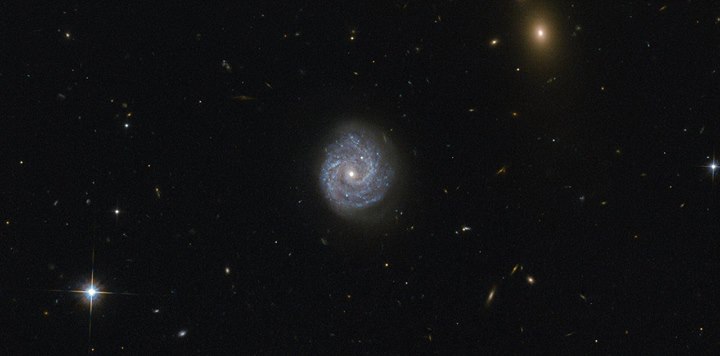 Our Hubble Space Telescope spotted this puzzling spiral gala…