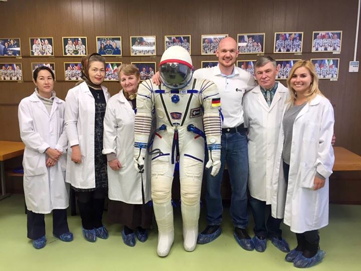 Taking measurements today at Звезда factory for my new space suit. Very simple f…