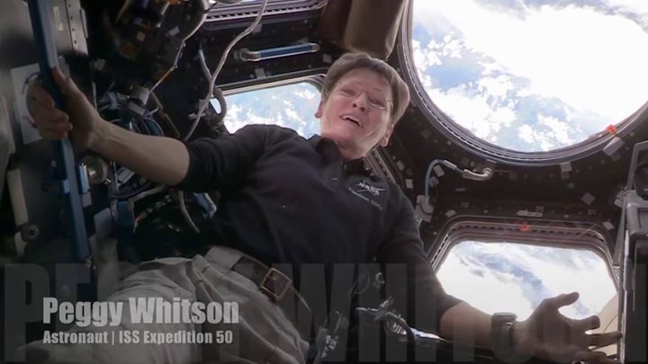Astronaut Peggy Whitson from aboard the International Space …