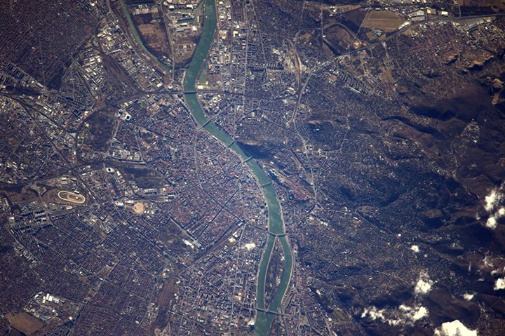 Both sides of the Danube showing Buda and Pest in one picture… Budapest!