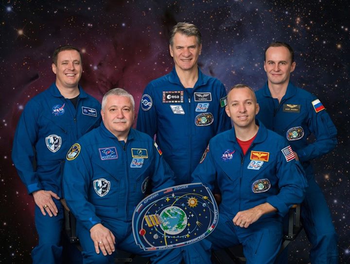 Crew portrait for Expedition 52: NASA astronaut Jack Fischer, Roscosmos cosmonau…