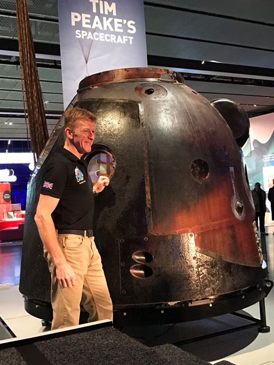 Special moment at the Science Museum in London this morning – reunited with Soyu…