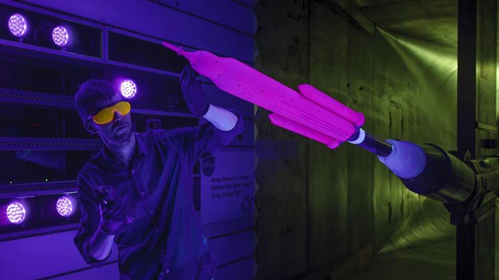 We’re blasting shock waves at rocket models in wind tunnels….