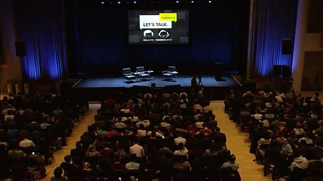 Watch live Bill Gates talks with Warren Buffett. Share thoug…