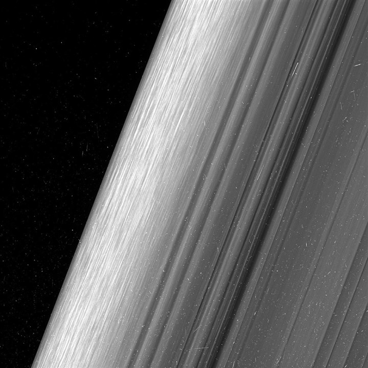 This image shows a region in Saturn’s outer B ring taken by the international Ca…