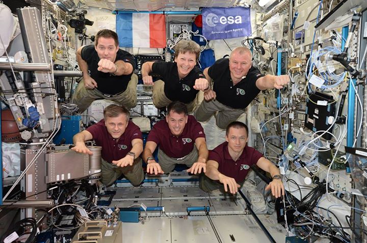 “Every crew takes a traditional ‘crew picture’ together on the International Spa…