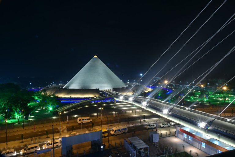 Breathtaking photos of Mahatma Mandir during @VibrantGujarat. …