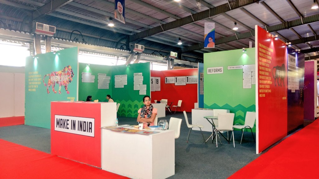 Visiting #VibrantGujarat2017? Don’t miss the #MakeInIndia pavilion in Hall 1, Gl…