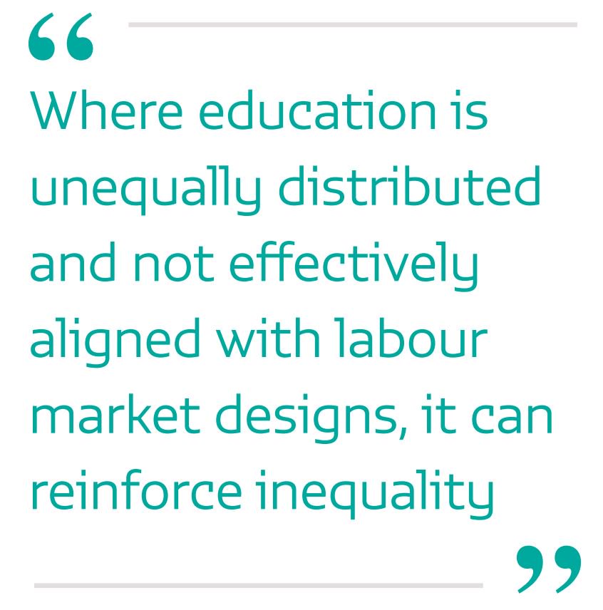 To tackle income inequality, education should be expanded and its provision equa…