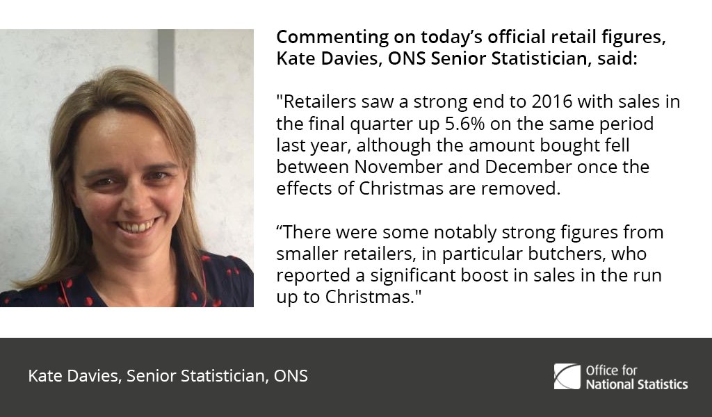 Retailers saw strong sales in the run up to Christmas. @StatsKate explains:  …