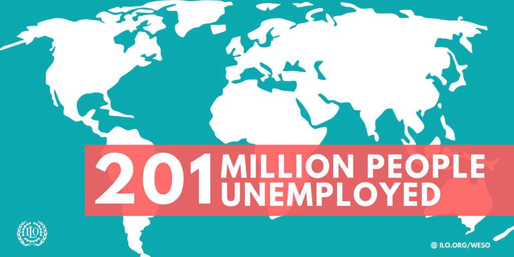 ICYMI: Global unemployment is expected to rise by 3.4 million people in 2017.  …