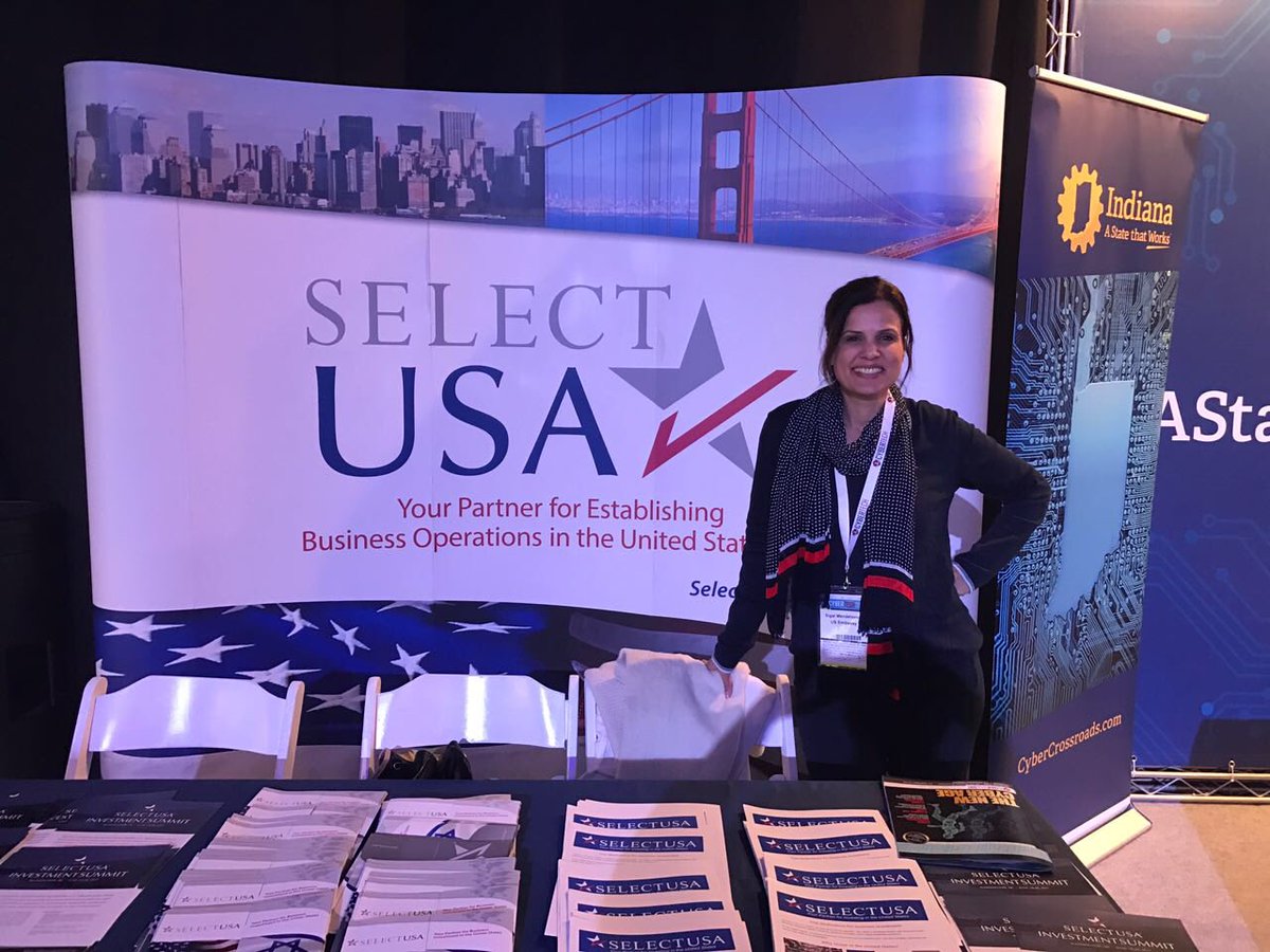 We are live promoting @SelectUSA at #cybertechtlv17 strengthenin…