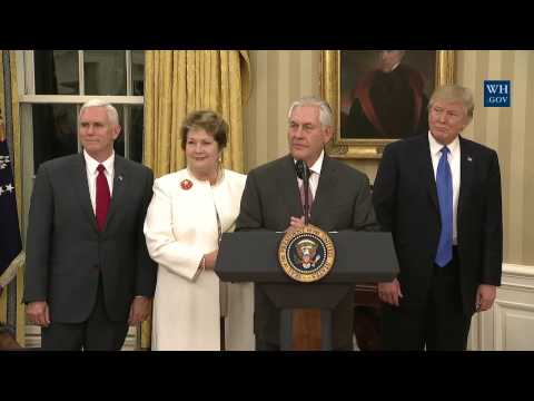 Swearing in of Secretary of State Rex Tillerson
