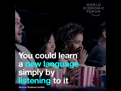 You could learn a new language simply by listening to it