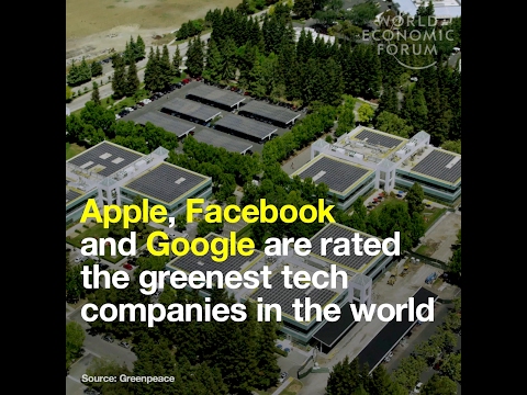 Apple, Facebook and Google are rated the greenest tech companies in the world