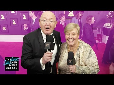 James Corden’s Parents Head to the GRAMMYs