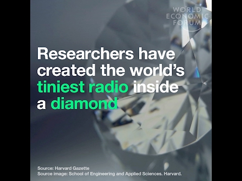 Researchers have created the world’s tiniest radio, and it’s inside a diamond