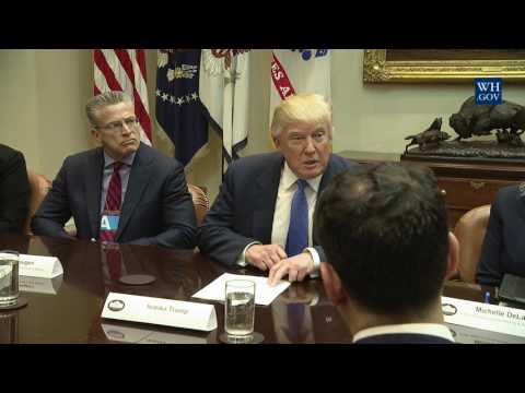 President Trump Leads a Listening Session on Domestic and International Human Trafficking