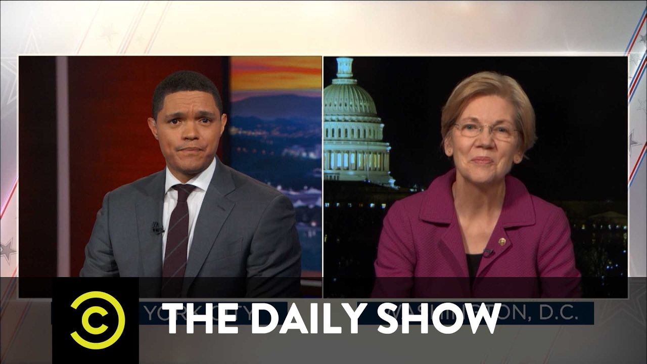 Senator Elizabeth Warren Reacts to Being Silenced: The Daily Show