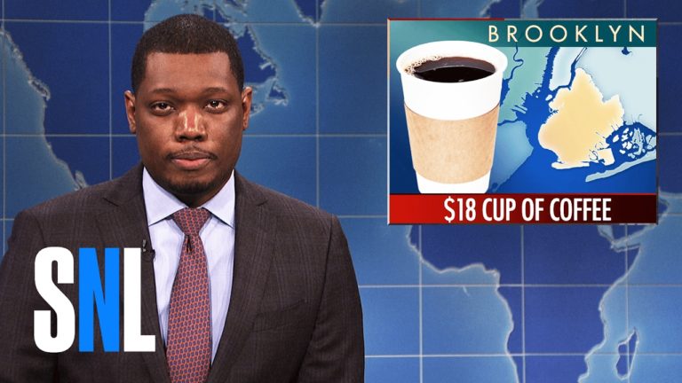 Weekend Update on a $18 Cup of Coffee – SNL