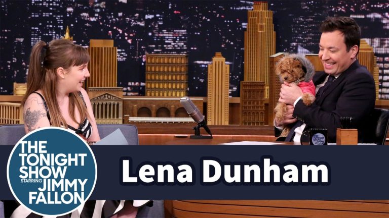 Lena Dunham’s Adorable Dogs Disrupt Her Interview