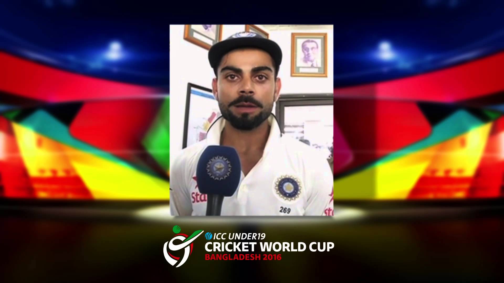 Virat Kohli Under 19 Cricket World Cup 2016 message