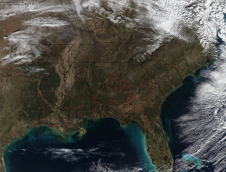 Fires ripped through the southeast U.S. in the fall of 2016….